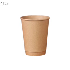 Paper cup double wall PLA 12oz