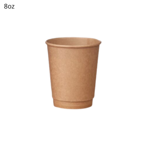 Paper cup double wall PLA 8oz