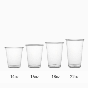 Cup Plastik PP Datar 12oz