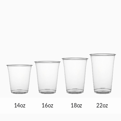 Cup Plastik PP Datar 12oz