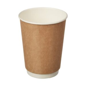 Paper cup double wall 12oz Kraft