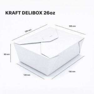 Deli Box 26oz Putih